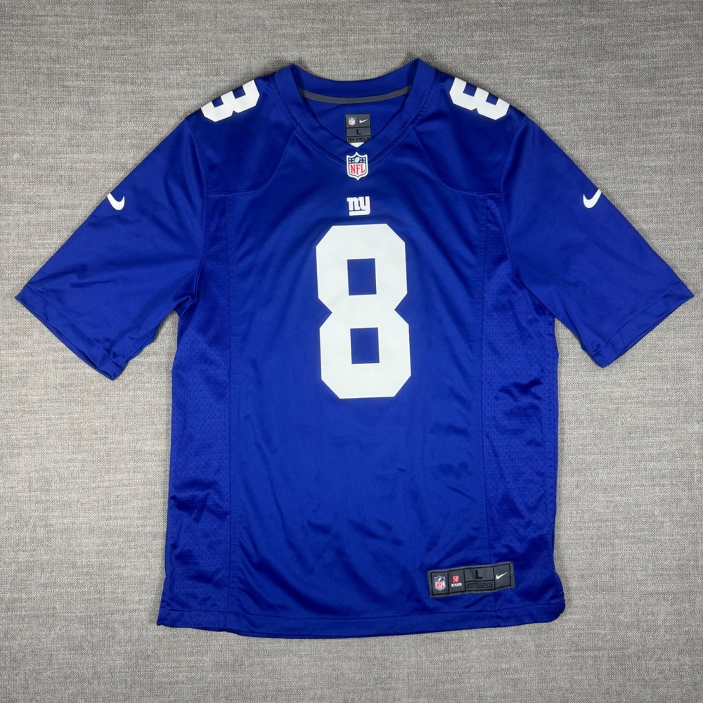 Nike On Field NFL New York Giants Daniel Jones #8 Jersey Men's Large